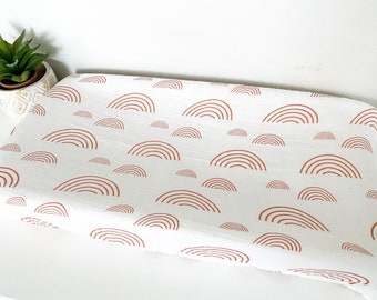 rainbow changing pad cover