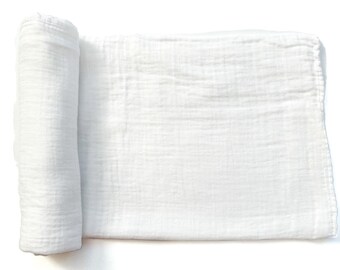 plain white swaddle blankets
