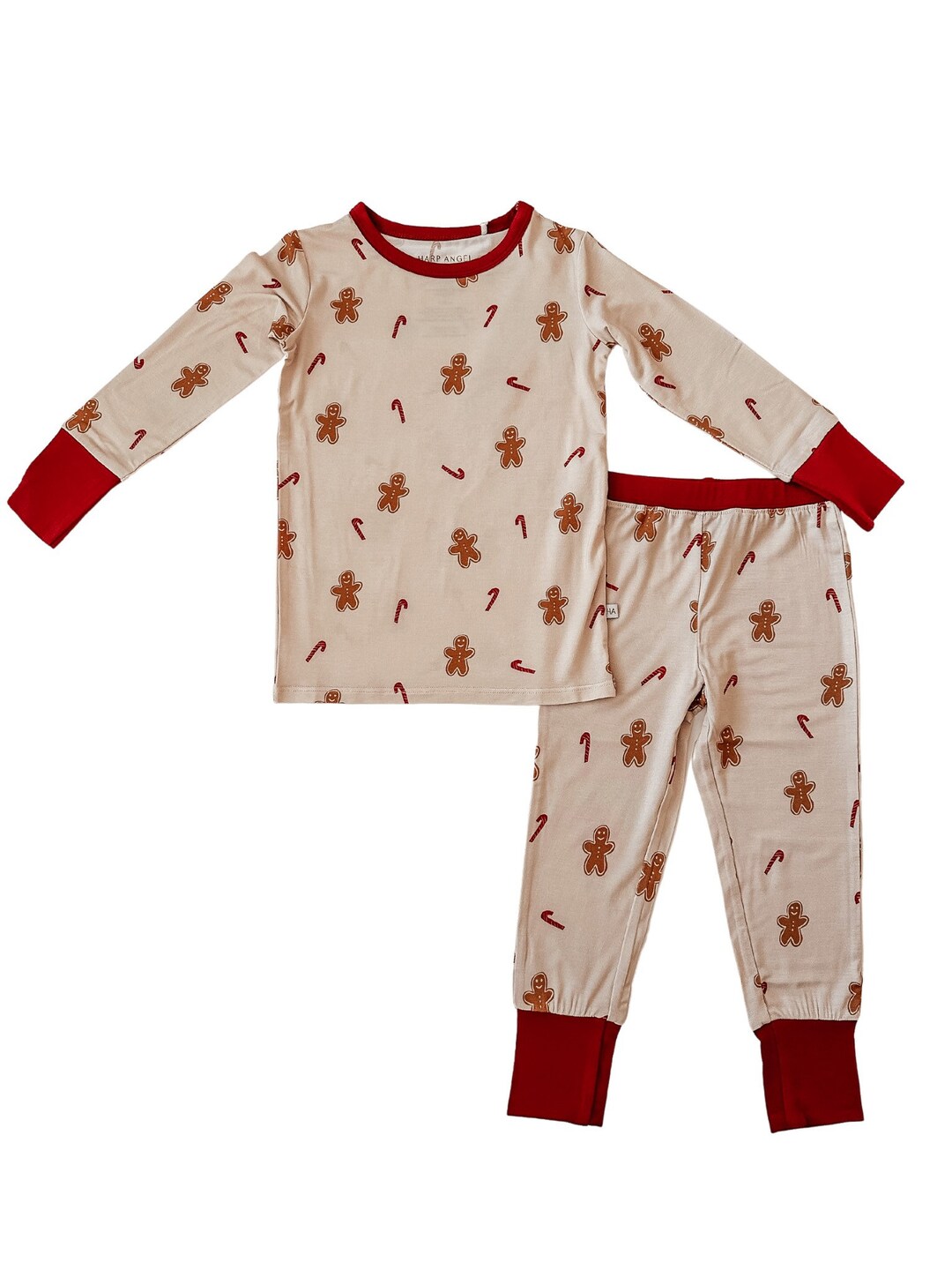 Gingerbread Pajama Set, Holiday Pajamas, Christmas Pajamas, Toddler