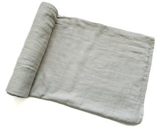 gray swaddle blanket