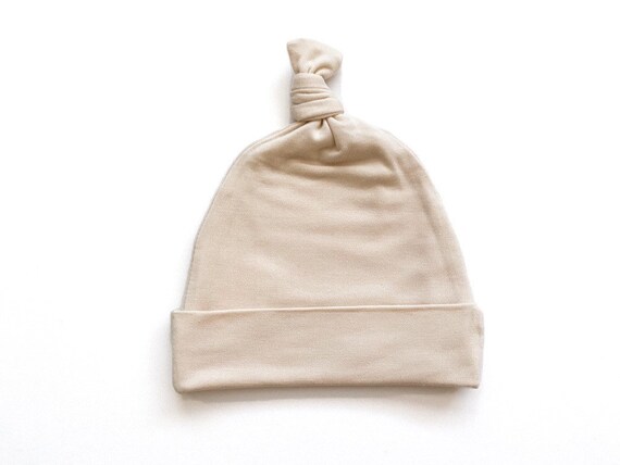 Cream Baby Hat Newborn Hospital Baby 