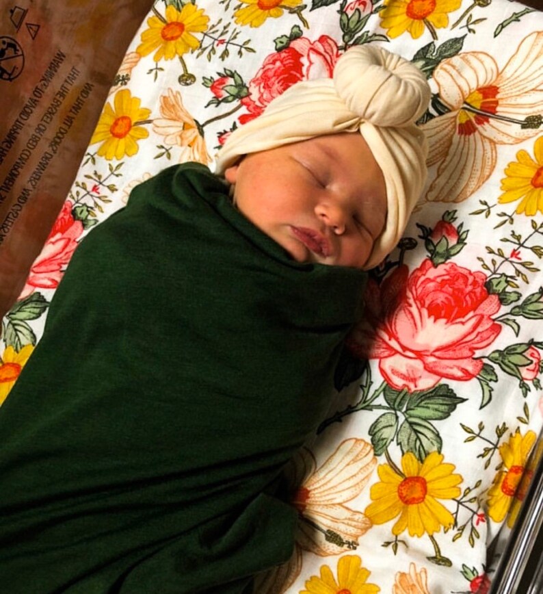 Vintage Floral Muslin Swaddle Blanket Newborn Swaddle Floral Etsy