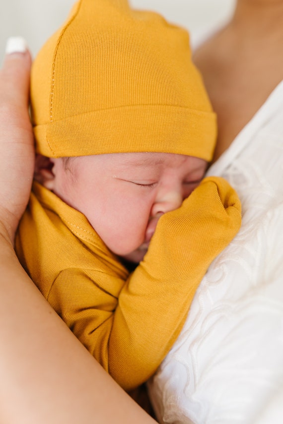 Mustard yellow sale newborn outfit