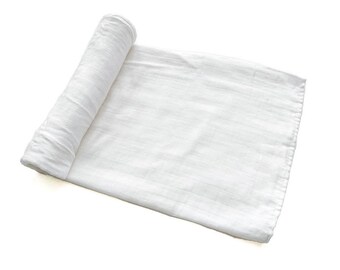 plain white swaddle blankets