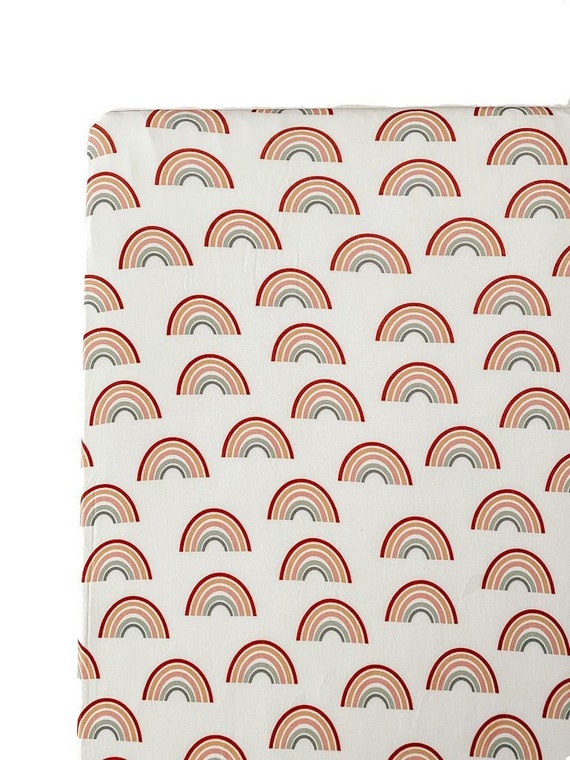 Neutral rainbow crib sheet new arrivals