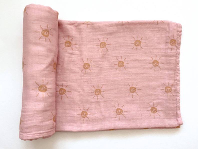 pink muslin blanket