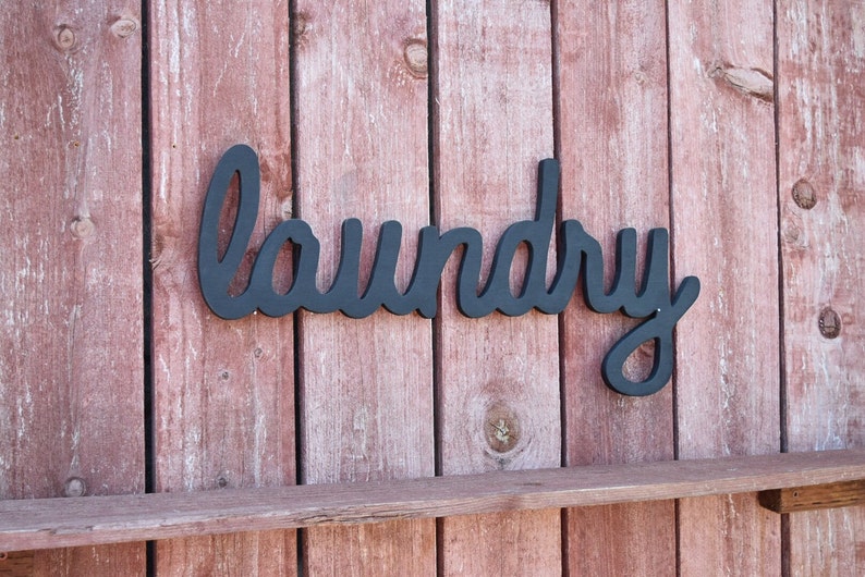 Laundry Sign Laundry Room Home Decor Wooden Laundry Sign Etsy