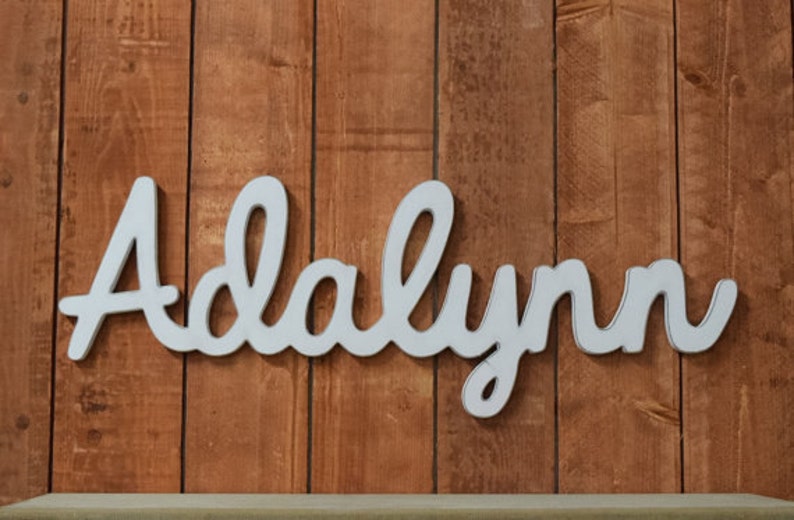 Adalynn Baby Name Wooden Sign Nursery Decor Baby name | Etsy