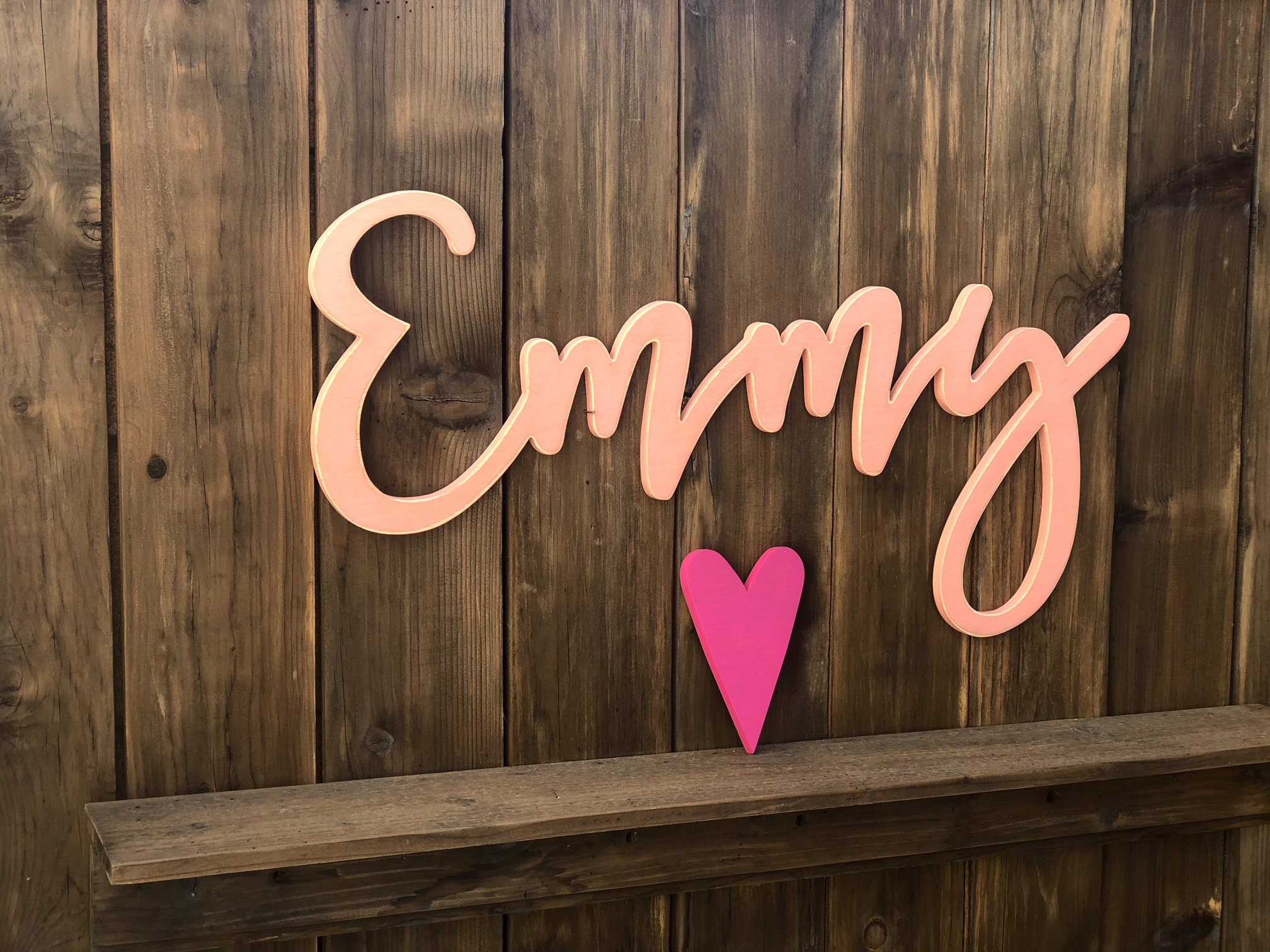 Emmy Name Sign Wooden Names Letters for Nursery Nursery Etsy