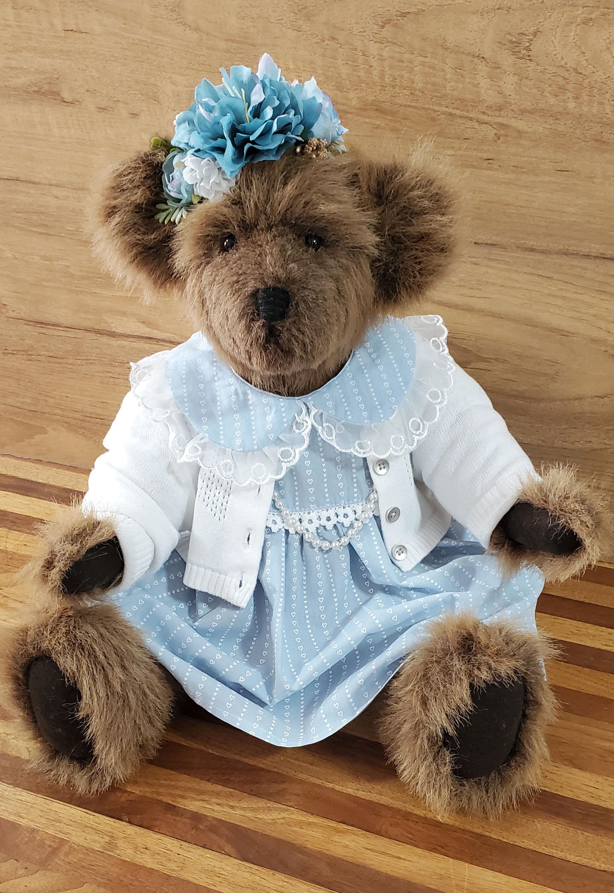 テディベア ハンドメイド ai bear 珈琲染め 手のひらサイズ 11㎝ くま テディベア ハンドメイド ai bear 珈琲染め 手のひらサイズ 11㎝ くま