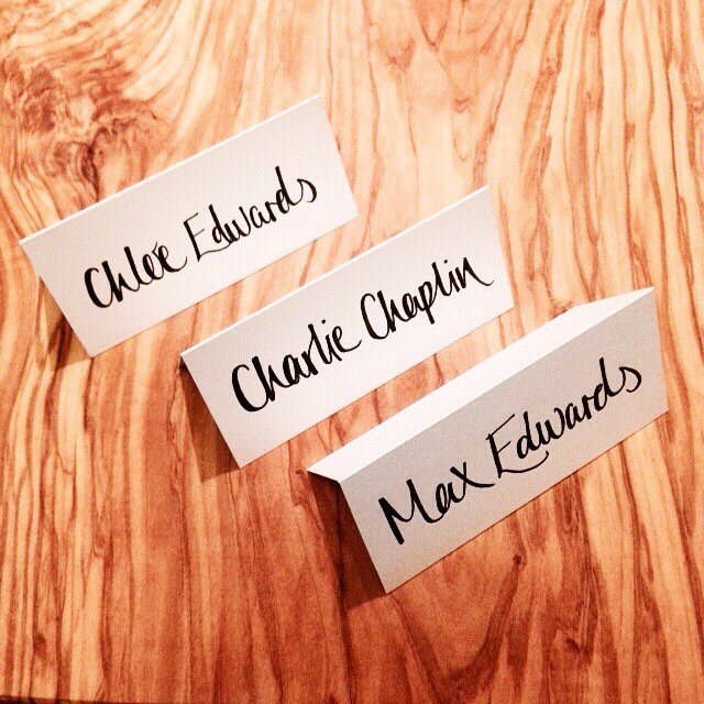 10 handwritten place cards for weddings / dinner parties / Etsy