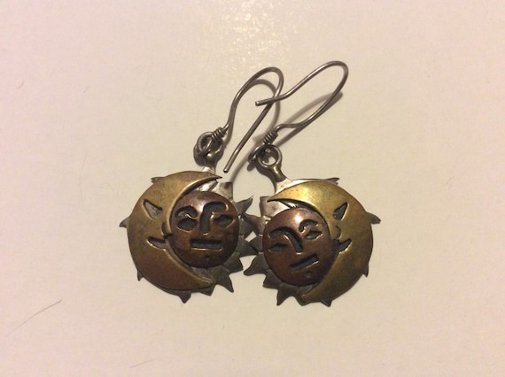 Sun Moon & Star Earrings
