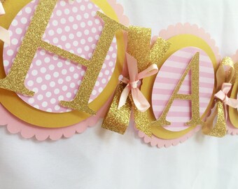 pink birthday banner etsy