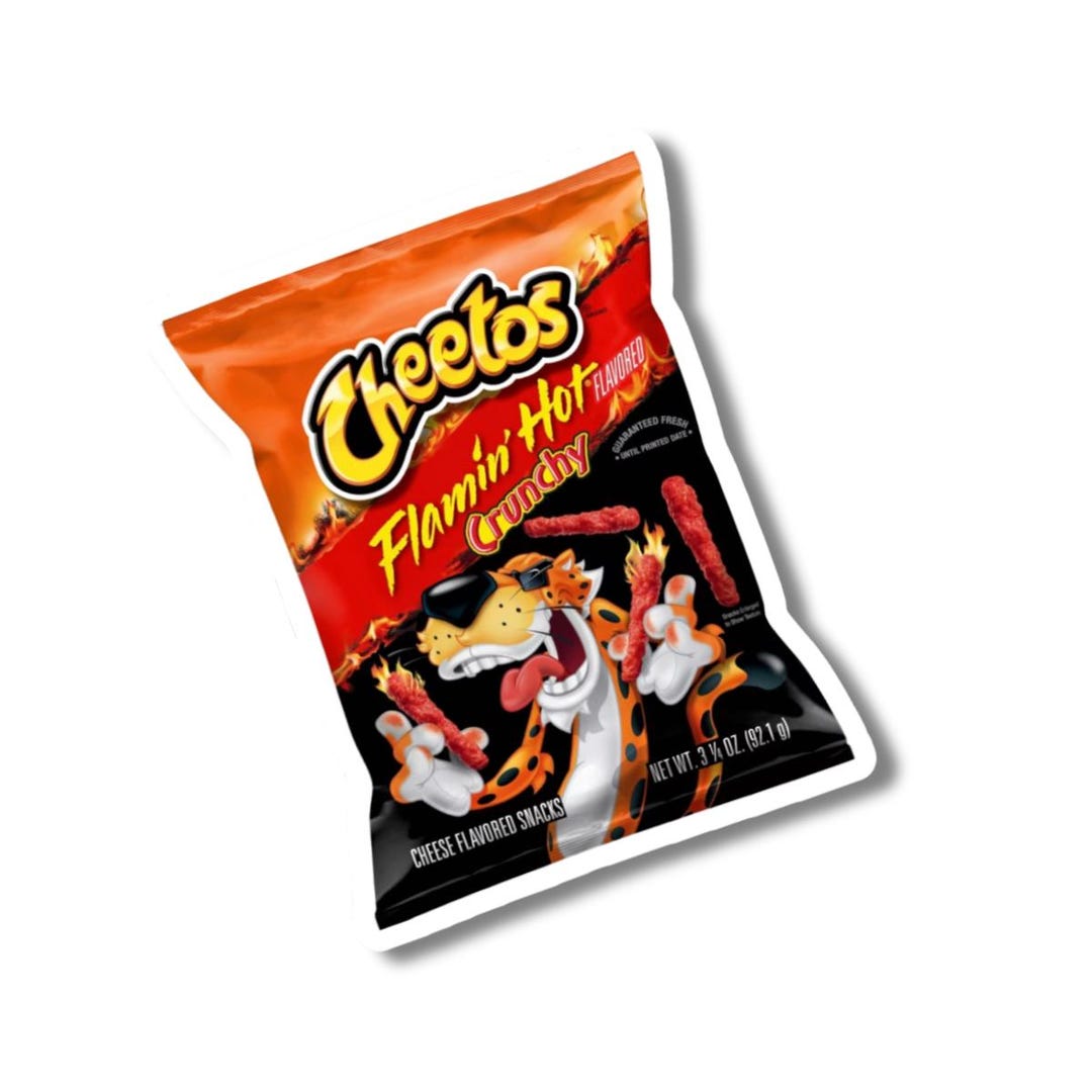 Spicy Chips Stickers, Flamin Hot Cheetos, Doritos, Hot Fries, Takis - Etsy