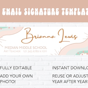 Email Signature-CANVA Template Custom Email Signature