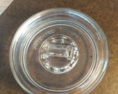 Vintage Clear Glass Cigarette, Cigar Apothecary Jar Cover, Ashtray Patented December 7, 1915