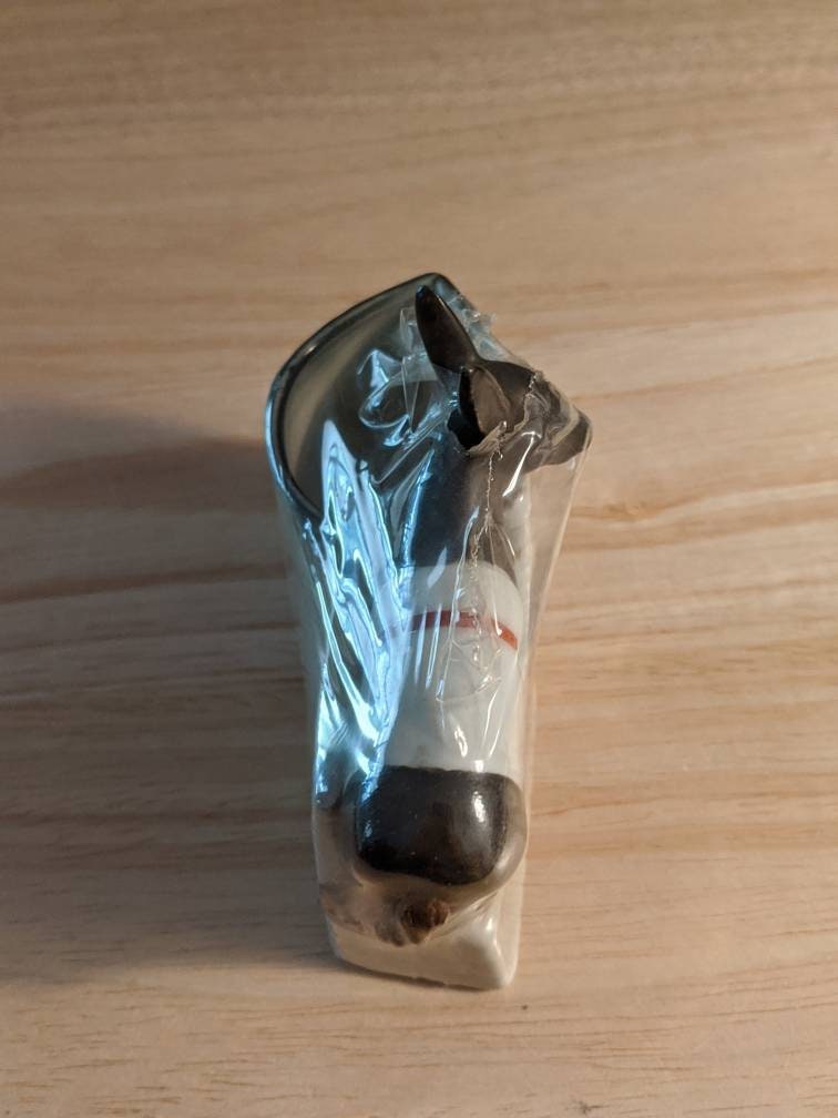 Vintage Donkey Barometer Porcelain Weather Station Toothpick Etsy