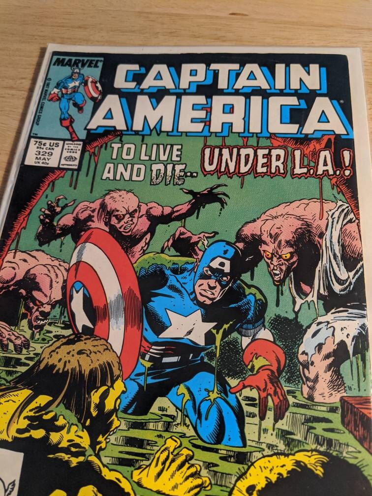 CAPTAIN AMERICA #329 MARVEL COMIC HIGH GRADE NICE CONDITION MAY 1987 