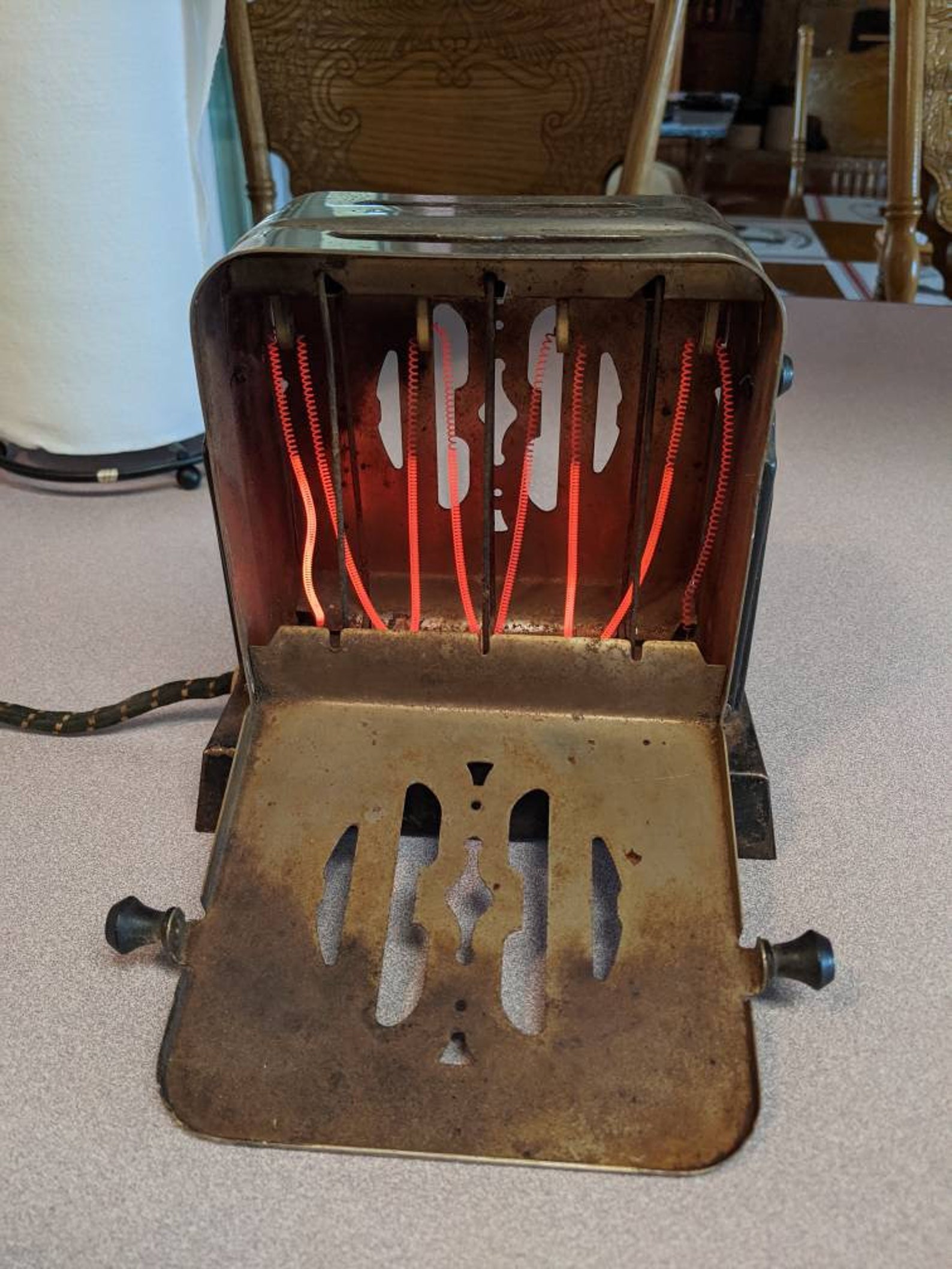 Vintage DoubleSided flip Toaster Moderne Reverso 1940's Etsy