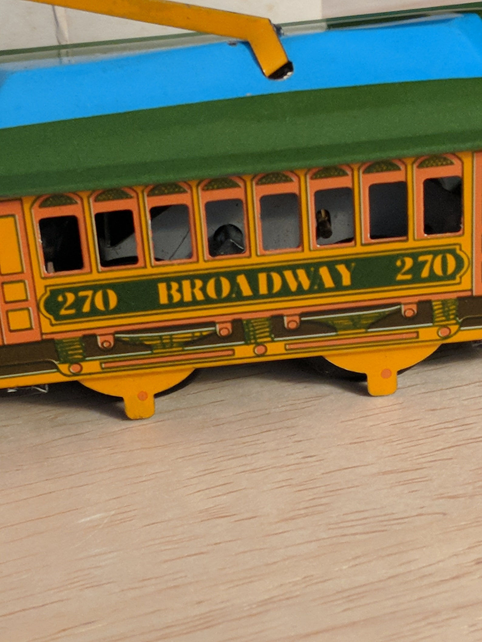 Vintage Miniature Tin Toy Cable Car Collectable Trolley | Etsy