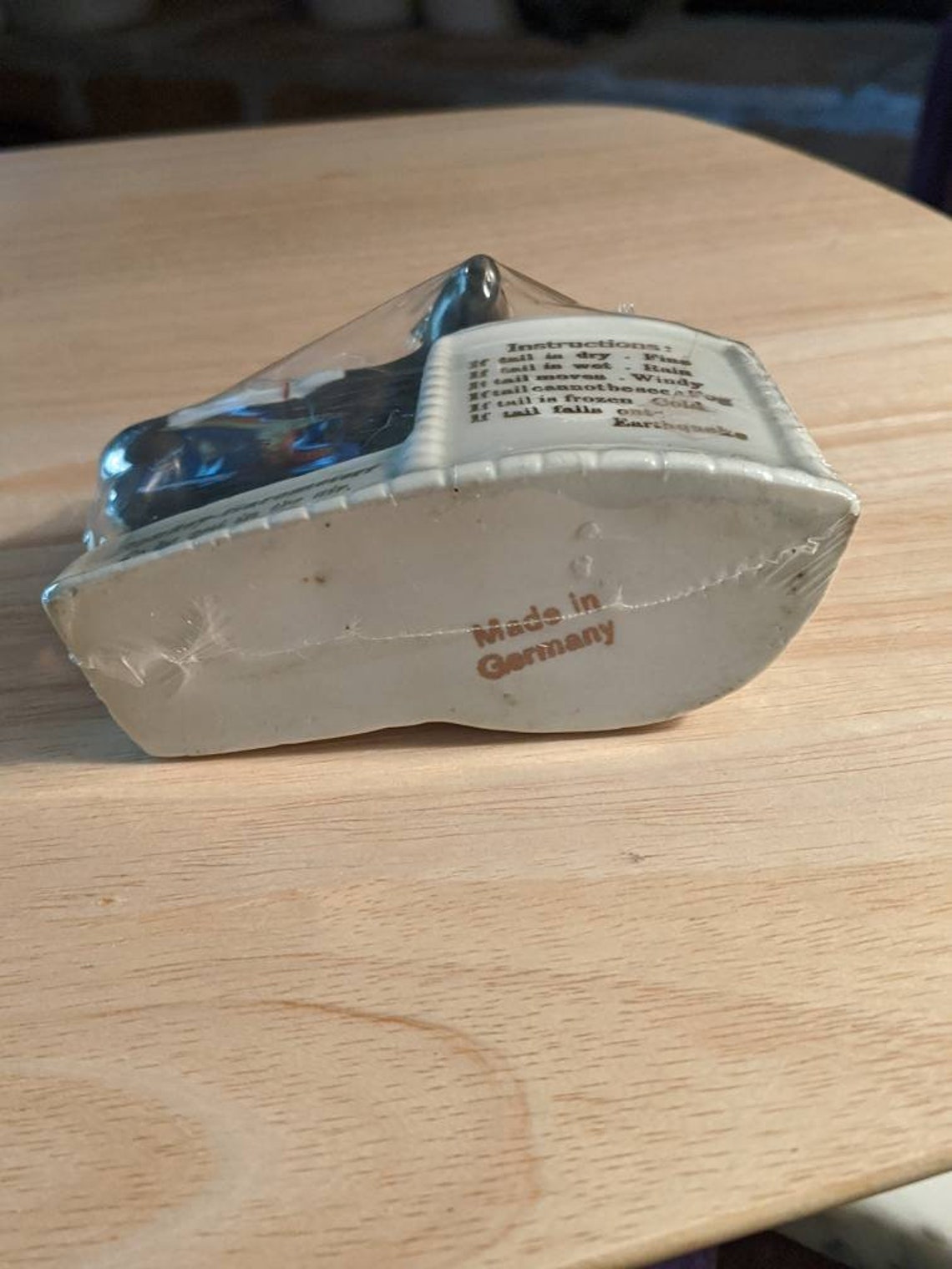 Vintage Donkey Barometer Porcelain Weather Station Toothpick Etsy