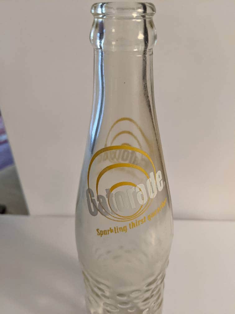 Vintage Gatorade Glass Soda Bottle 10 FL. Oz. Beverages Pop Etsy