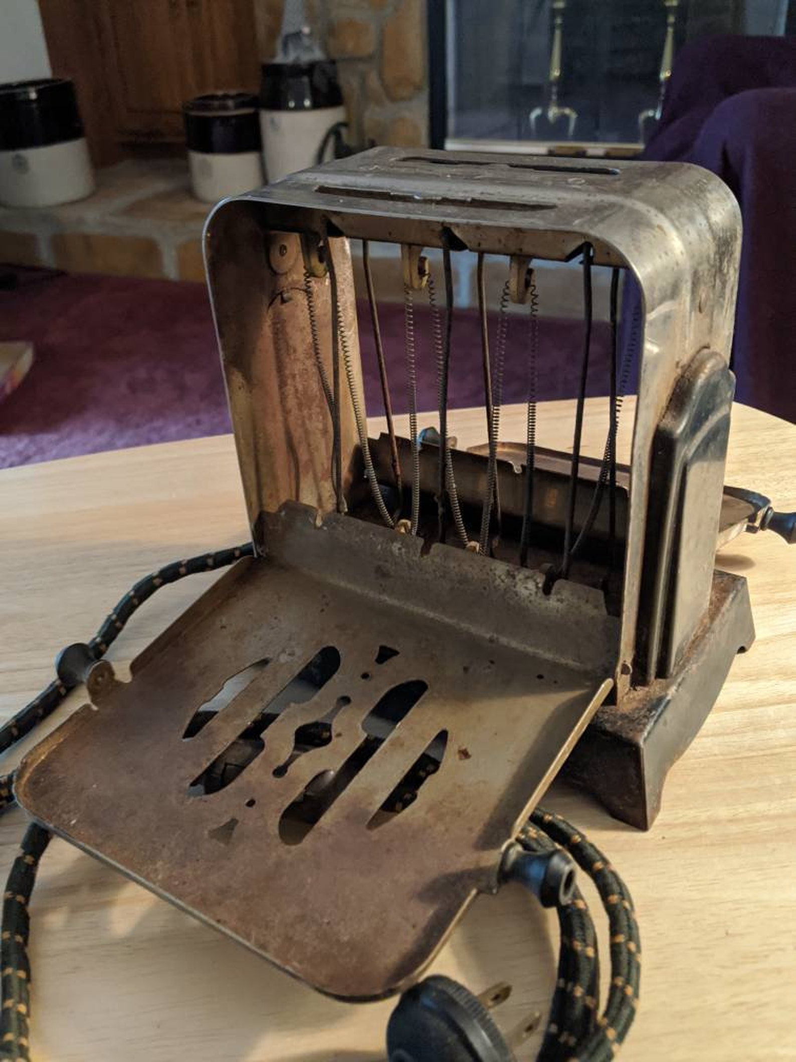 Vintage DoubleSided flip Toaster Moderne Reverso 1940's Etsy