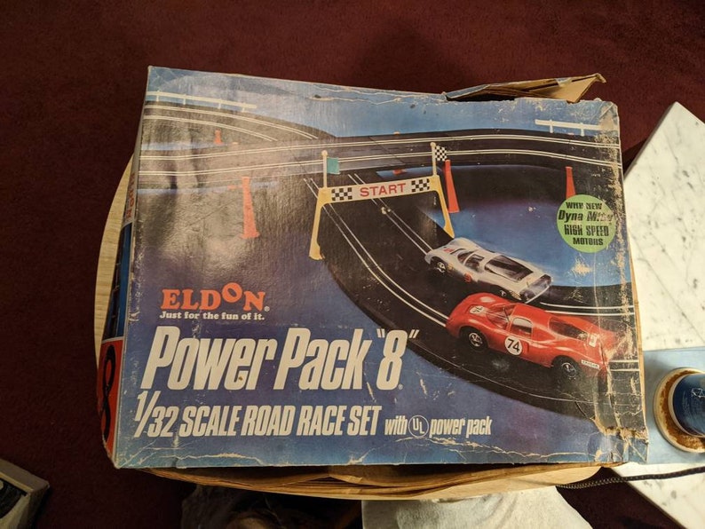 Eldon 1/32 Scale Road Race Two Boxes of Slot Cars sold for Etsy