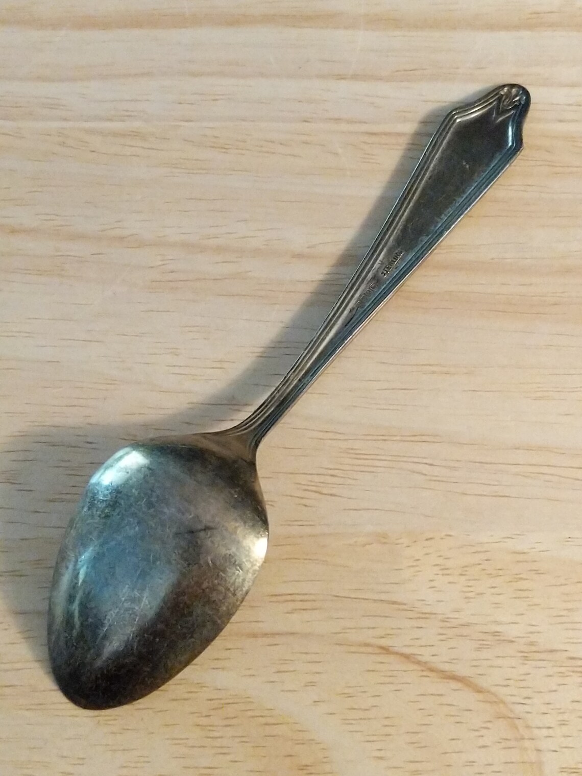 Vintage Child's SSMC Sterling Silver Spoon Monogrammed Etsy