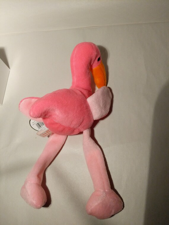 Vintage Ty Beanie Baby Pinky The Flamingo With Pvc Pellets Etsy Singapore