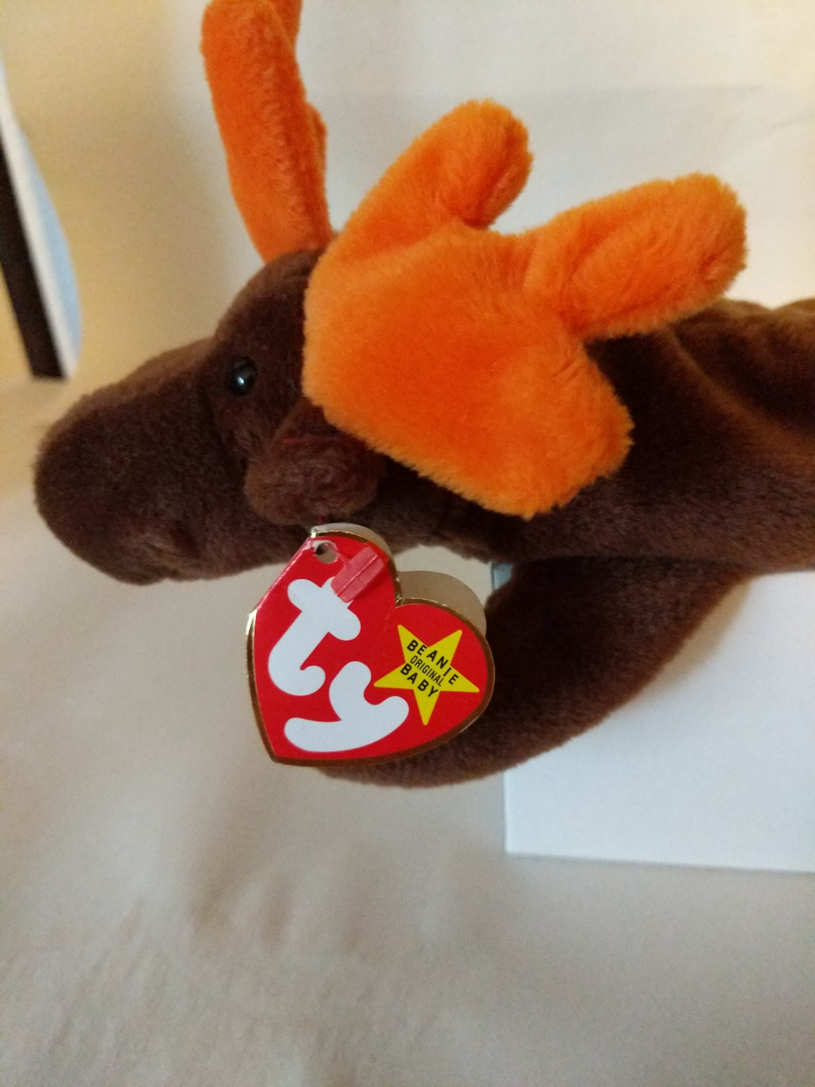 Vintage Ty Beanie Baby Chocolate the Moose With PVC Pellets | Etsy