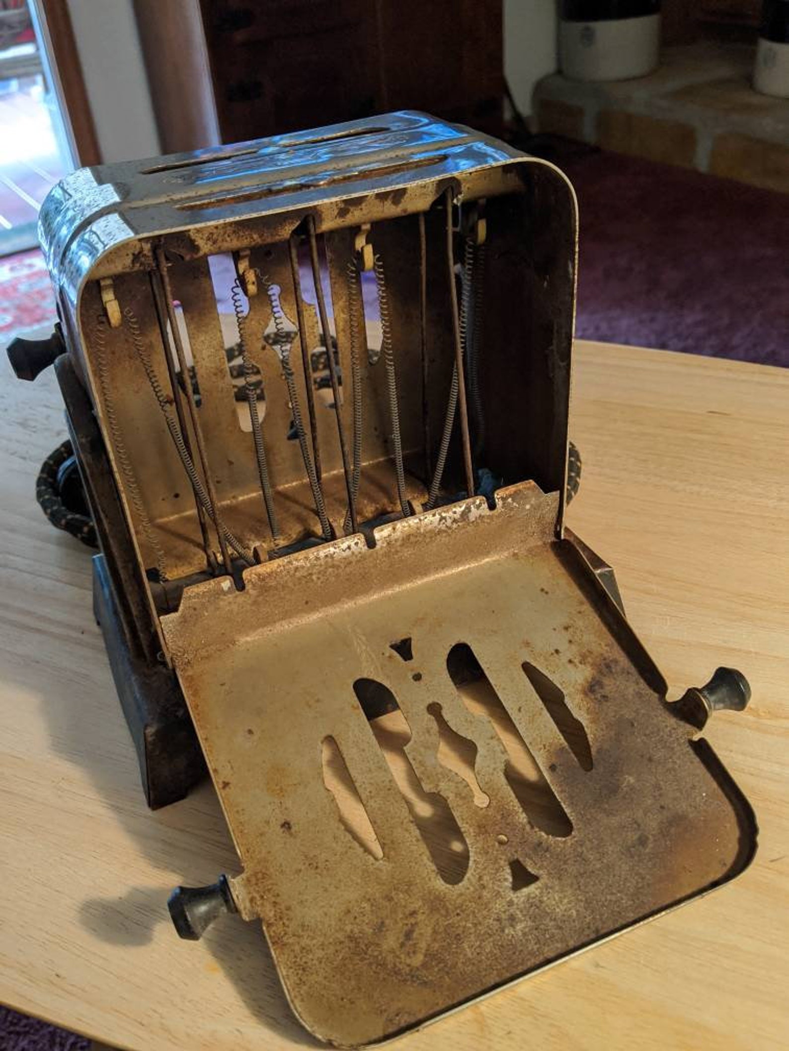 Vintage DoubleSided flip Toaster Moderne Reverso 1940's Etsy