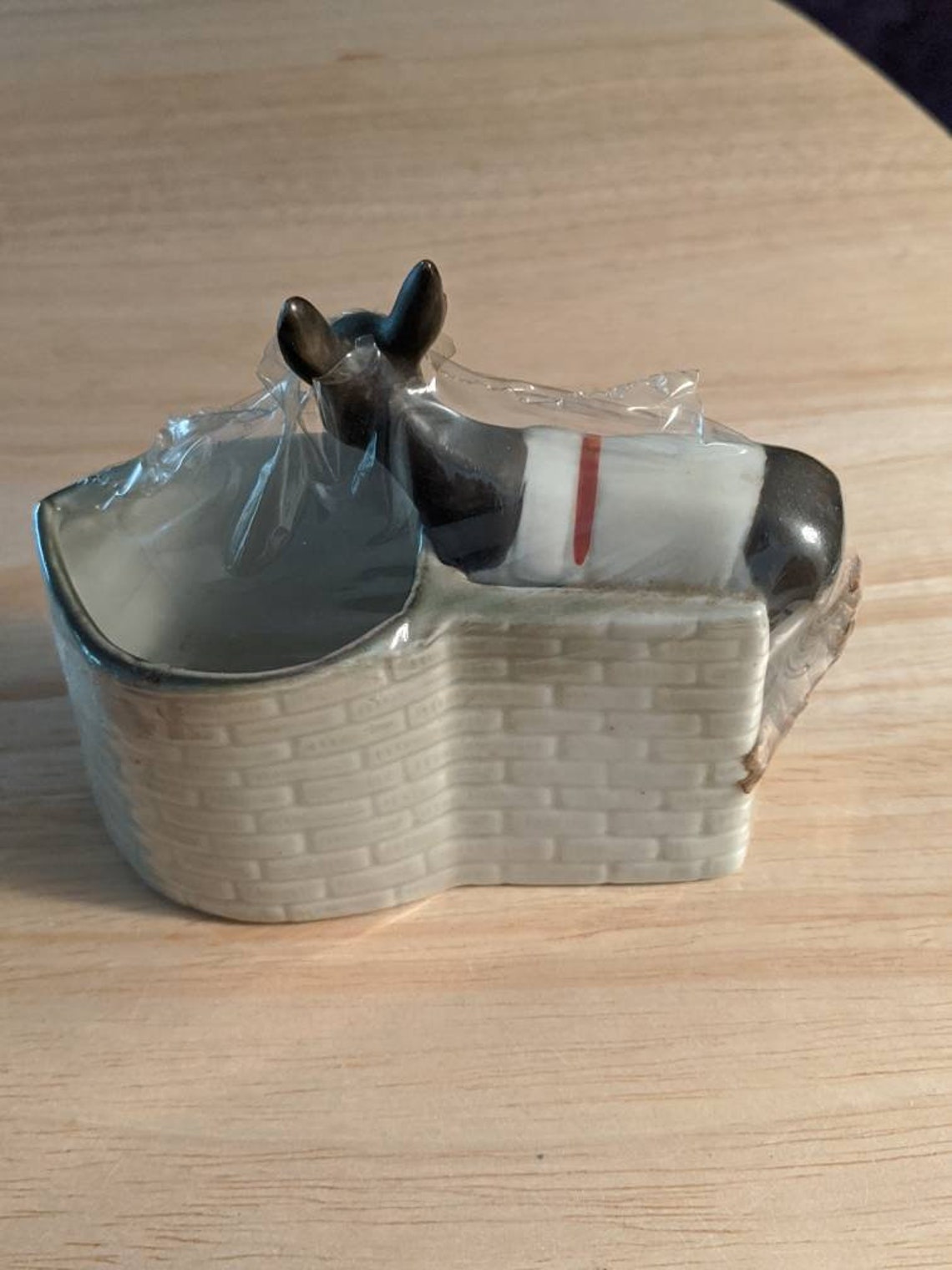 Vintage Donkey Barometer Porcelain Weather Station Toothpick Etsy