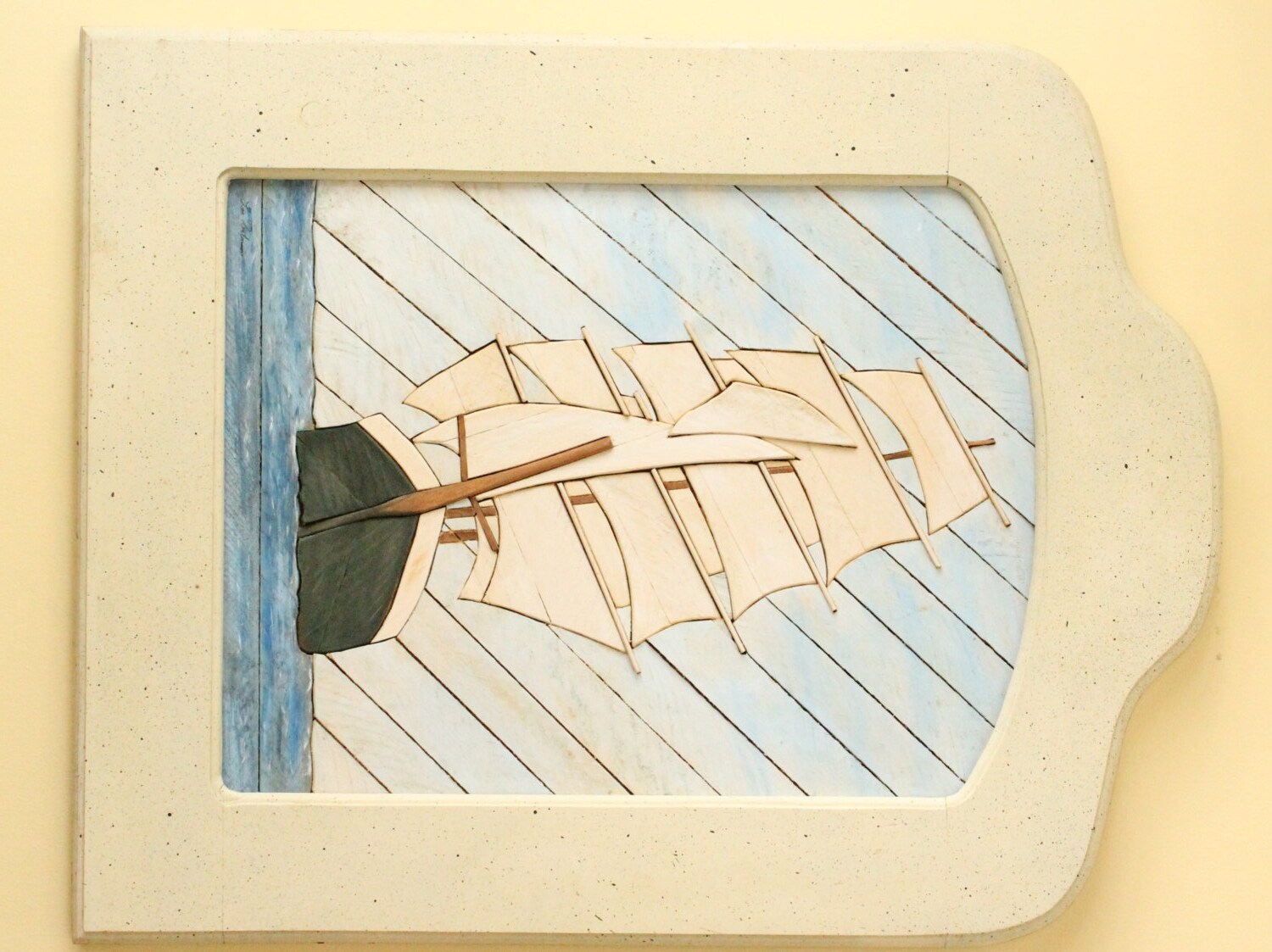 Wooden Lath Ship Art Etsy