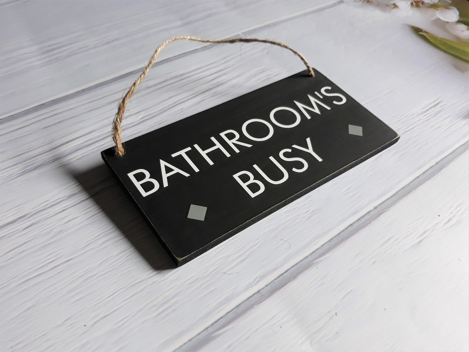 Bathroom's Free / Busy double sided sign. vacant | Etsy
