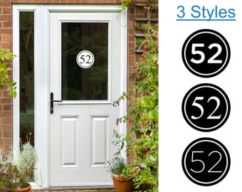 Custom House Number Sticker. 3 styles / sizes. ( custom door number sticker | house number decal | personalised house number sticker )