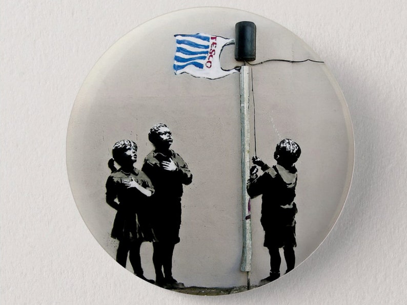 Banksy balloon girl | Banksy fridge magnet | Banksy canvas art | banksy print Banksy refrigerator magnets 6 designs available.