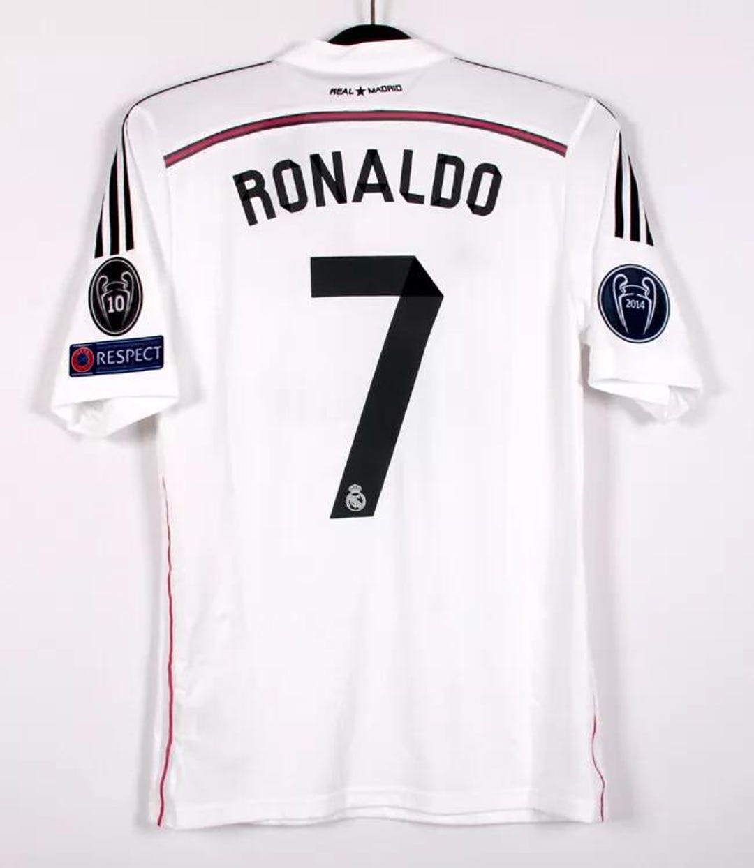 2014-15 Real Madrid Home No.7 Ronaldo Jersey, 14-15 RMCF UEFA CL Jersey ...