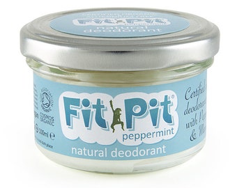 Natural deodorant with Peppermint - Fit Pit Peppermint 100ml - Certified organic, aluminium free