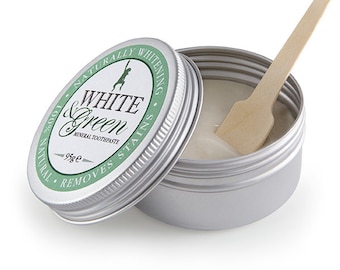 Natural toothpaste - White & Green mineral toothpaste 95g - Certified organic, Fluroide and Triclosan FREE