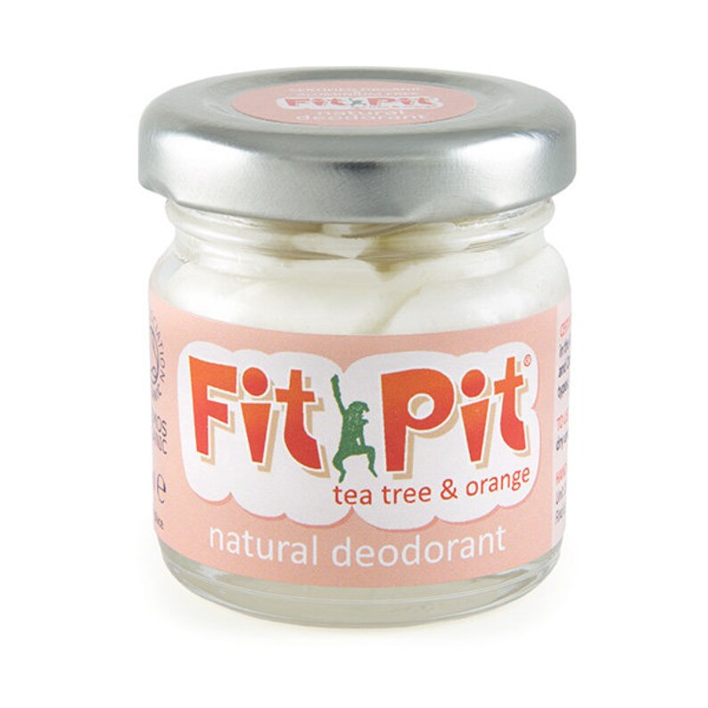Natural deodorant with Tea tree and Orange Fit Pit Tea Tree & Orange 25ml Certified organic, aluminium free image 1