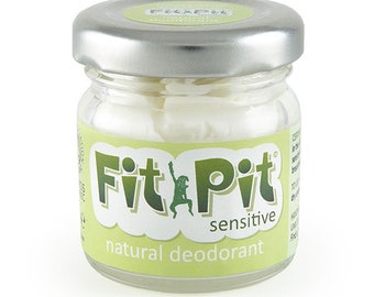 Natural deodorant - Fit Pit Sensitive 25ml - Certified organic, aluminium free