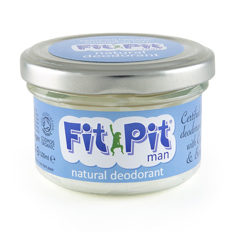 Natural deodorant for men Fit Pit Man 100ml Certified organic, aluminium free image 1