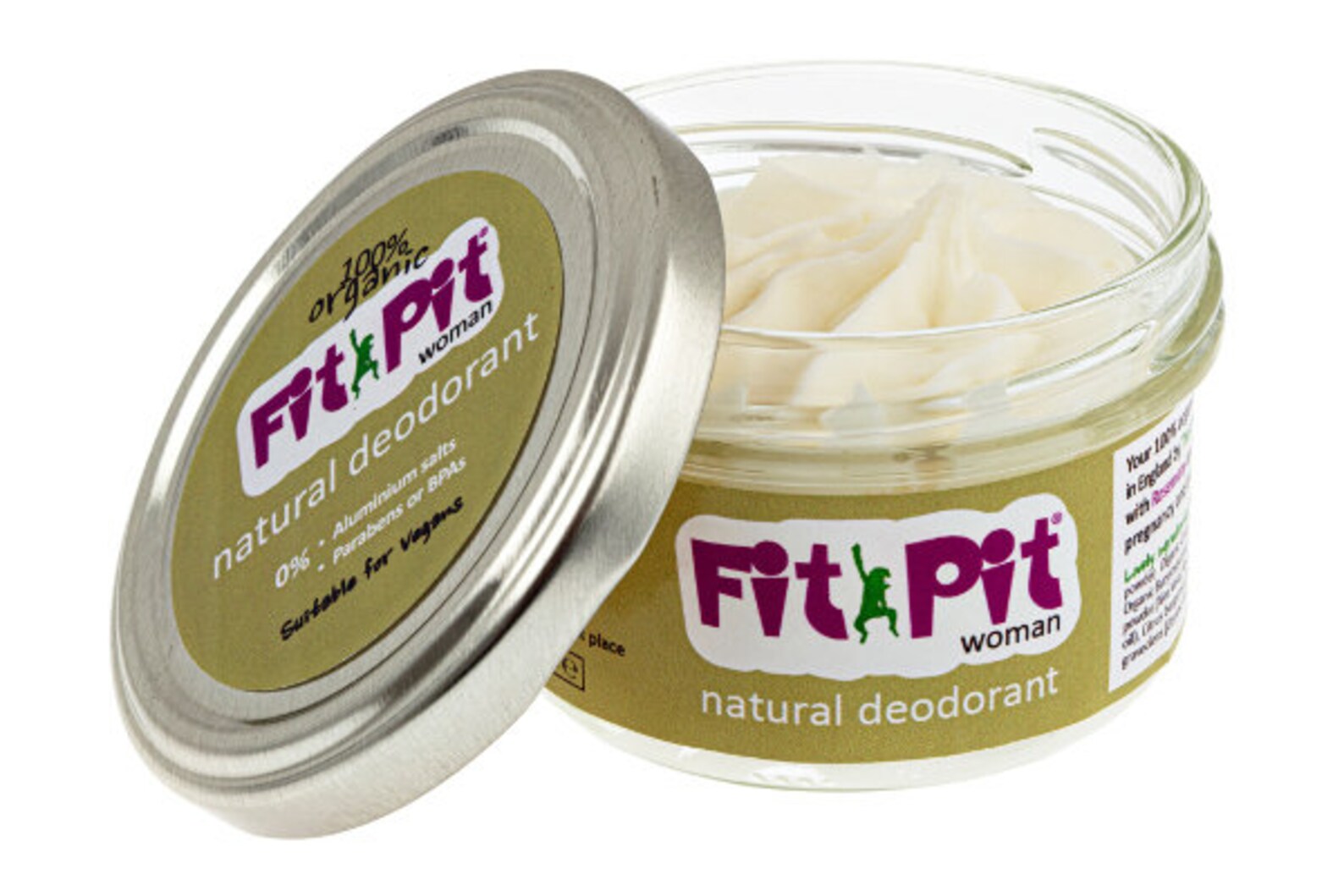 Fit Pit 100 natural organic deodorant Fit Pit woman 100ml Etsy