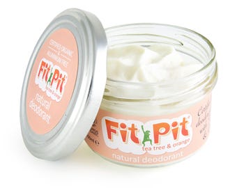 Natural deodorant with Tea tree and Orange - Fit Pit Tea Tree & Orange 100ml - Certified organic, aluminium free