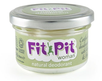 Natural deodorant with Rosemary & Bergamot - Fit Pit Woman 100ml - Certified organic, aluminium free