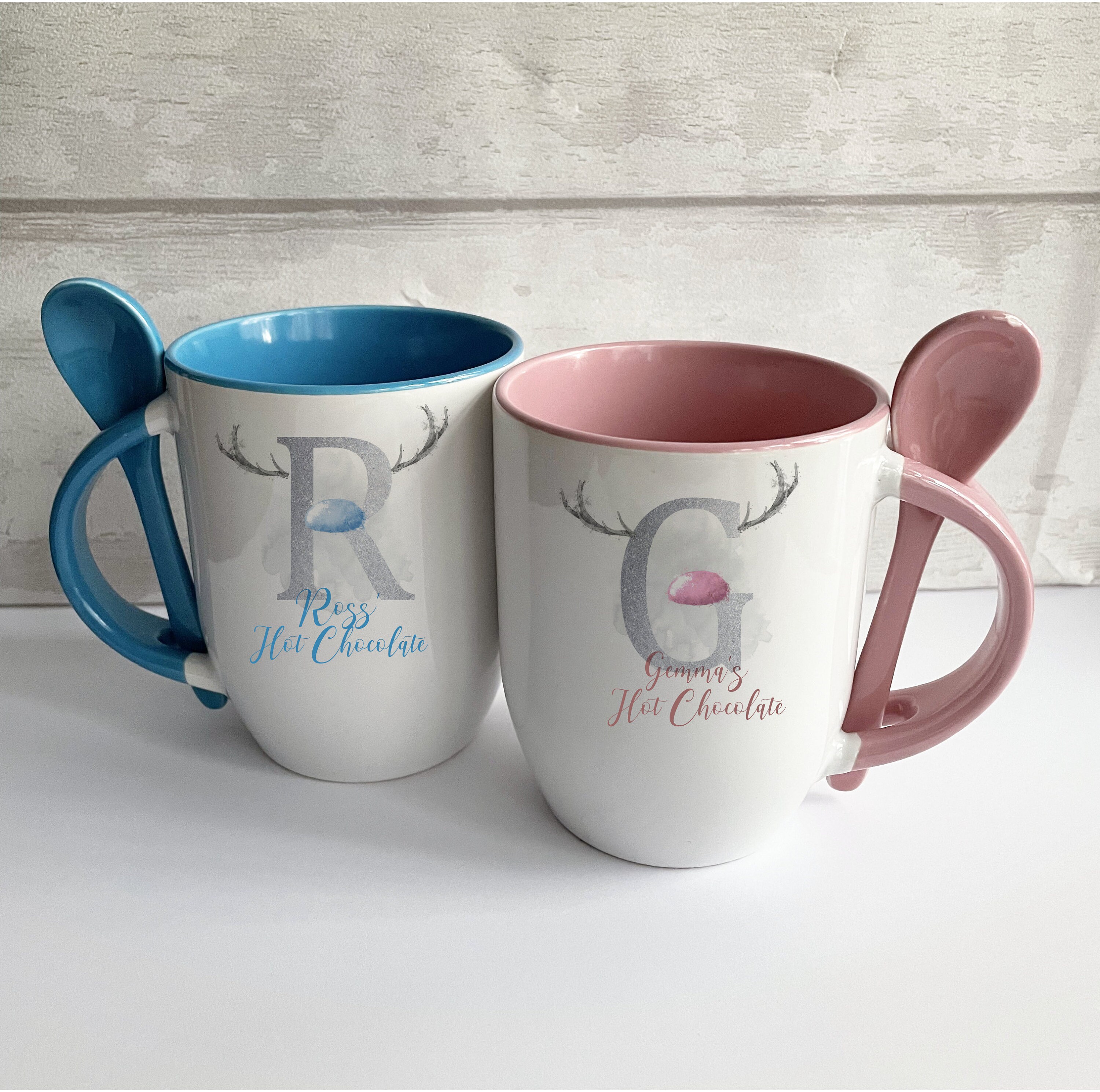 Hot Cocoa Mug Set Etsy Uk