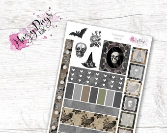 Victorian Witch - WEEKLY - Hobonichi Weeks Planner Sticker Kit