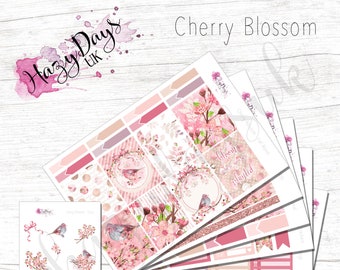 Cherry Blossom - Planner Sticker Kit Weekly Stickers Kit    Personal Planner