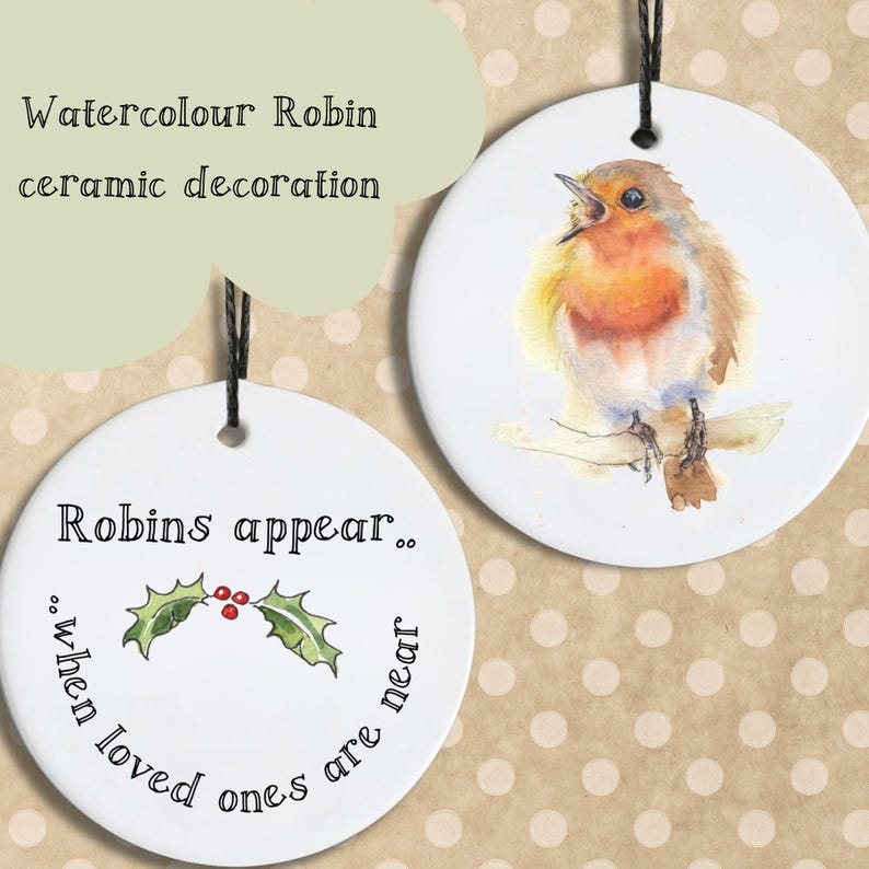 Robin Watercolour Print – Hand-Finished with Painted Details image 10